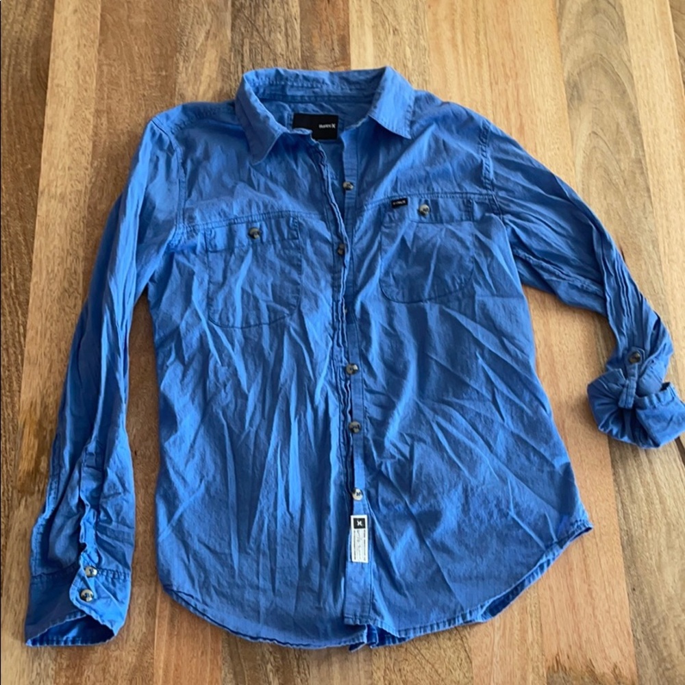 Hurley button down shirt size small